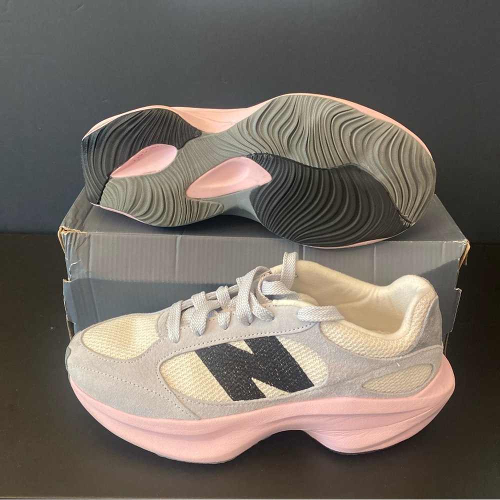 Size 9.5 - New Balance WRPD Runner Brighton Grey Mid Century Pink Used